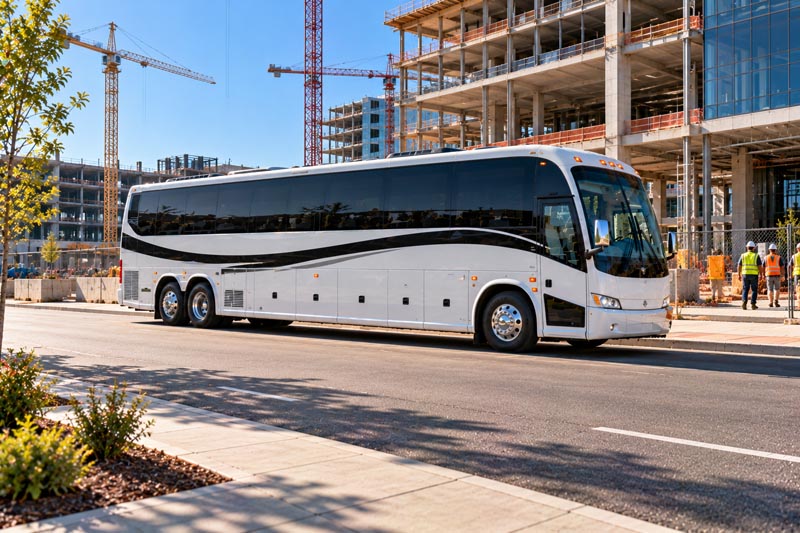 Construction Site Shuttle Bus Services in Philadelphia, PA